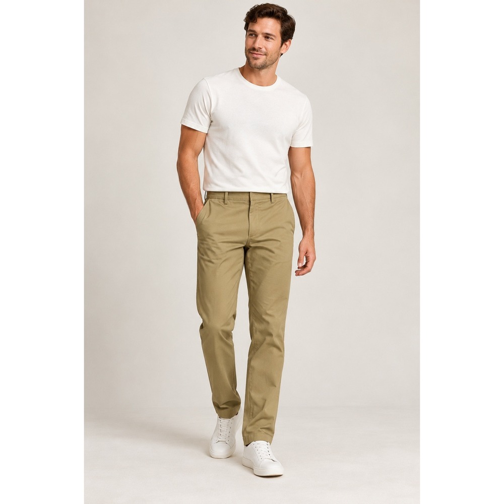 Banana Republic Emerson Straight Fit Chinos Mens 34x30 Airforce Khaki 795220-00